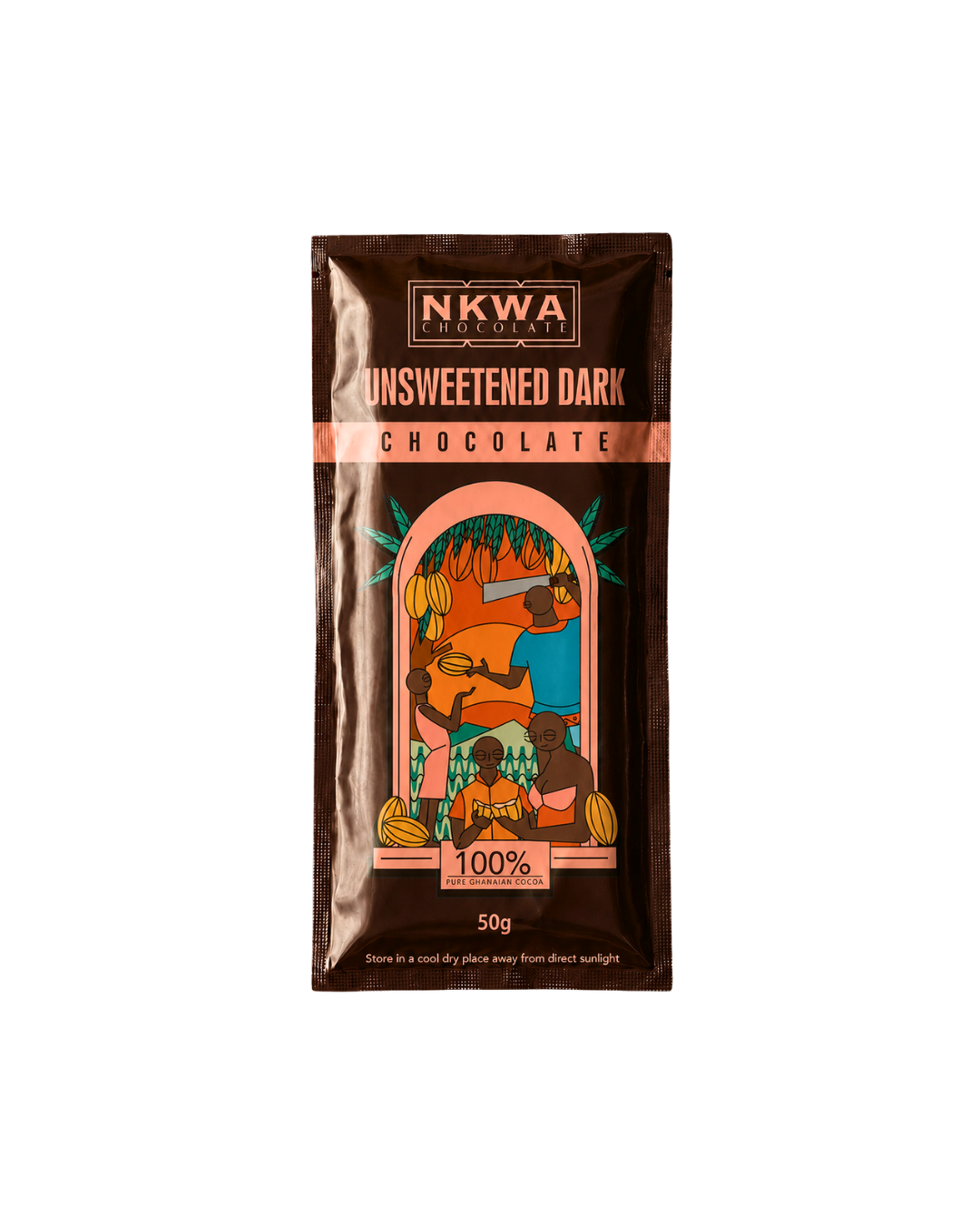 Unsweetened Dark Cocoa Bar 100%