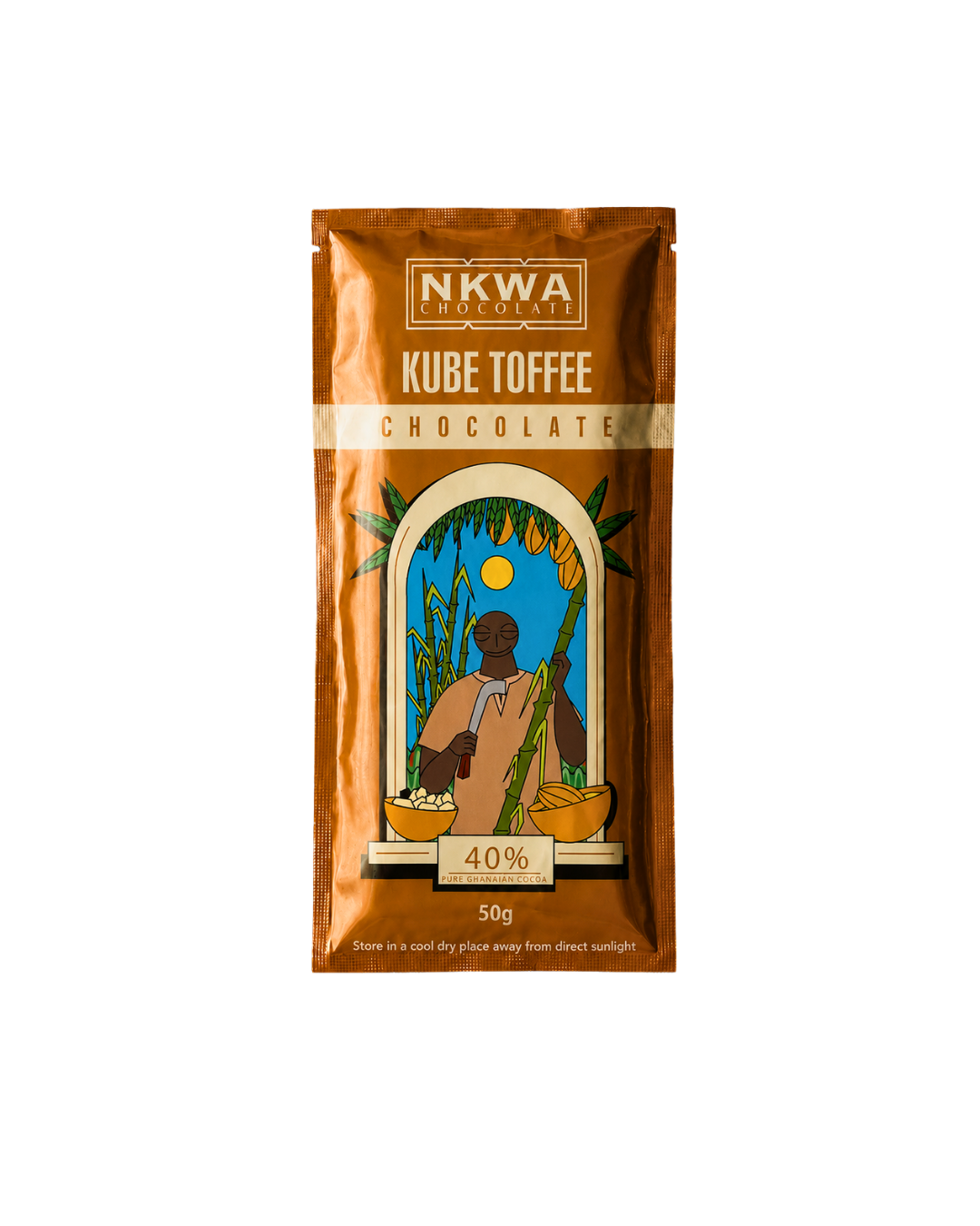 Caramelized Coconut "Kube Toffee" Cocoa Bar 40%